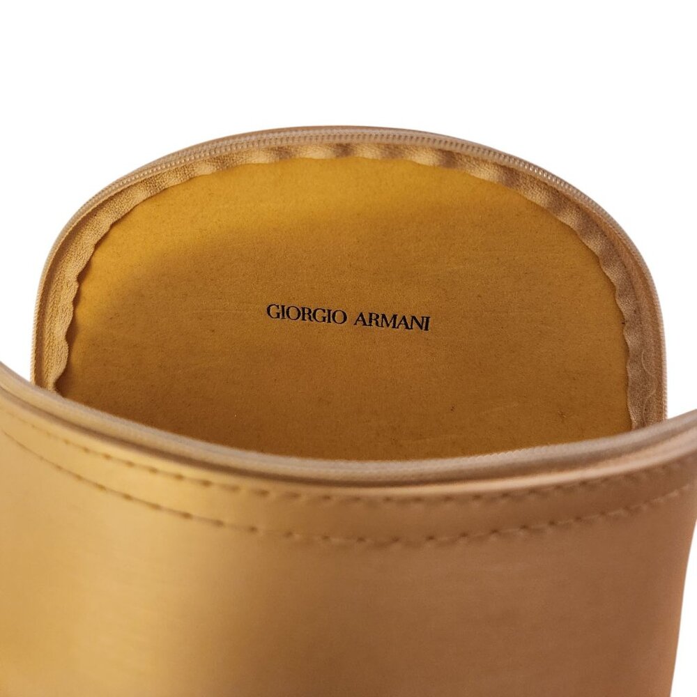 Giorgio Armani Sunglass Zippered Case Cream - Picture 5 of 7